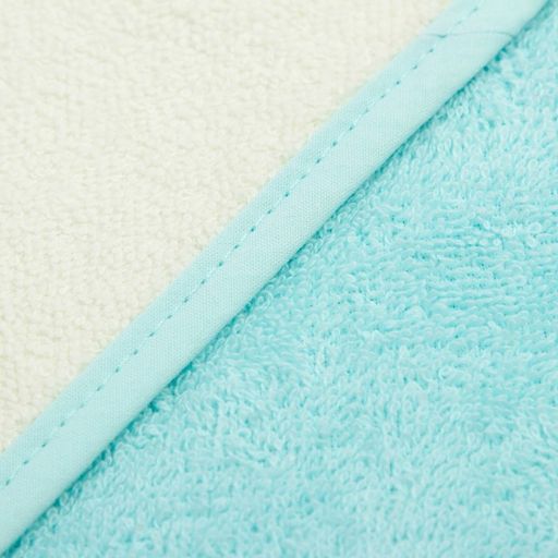 Полотенце уголок махровое Крошка Я, 75х75 см, цвет молочный/мятный, 100% хлопок, 360 г/м2  фото 14