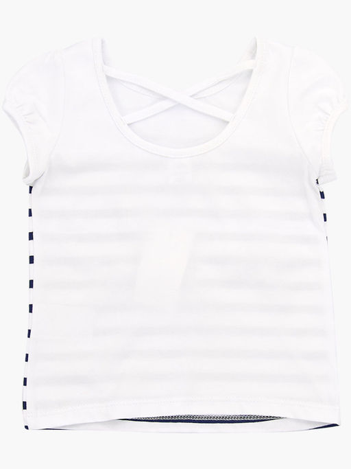 Футболка для девочки UD 0737 белый - Mini maxi фото 6