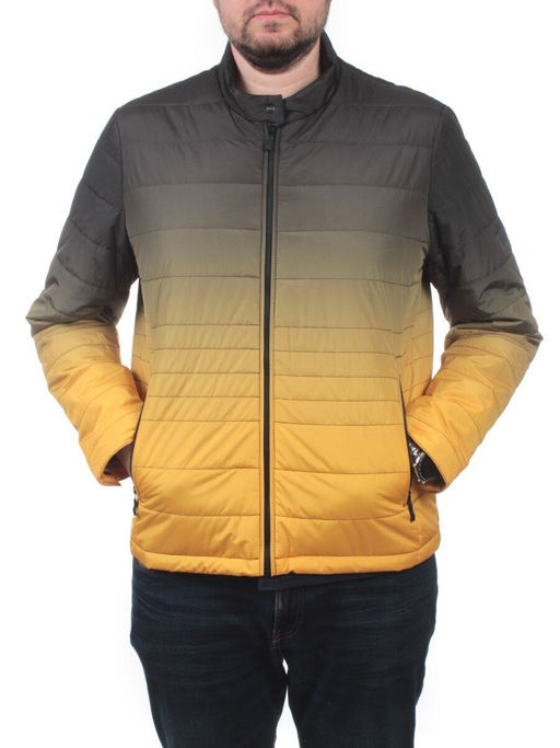 8341L GREEN/YELLOW Куртка мужская демисезонная (100 гр. синтепон) - Fashion фото 2