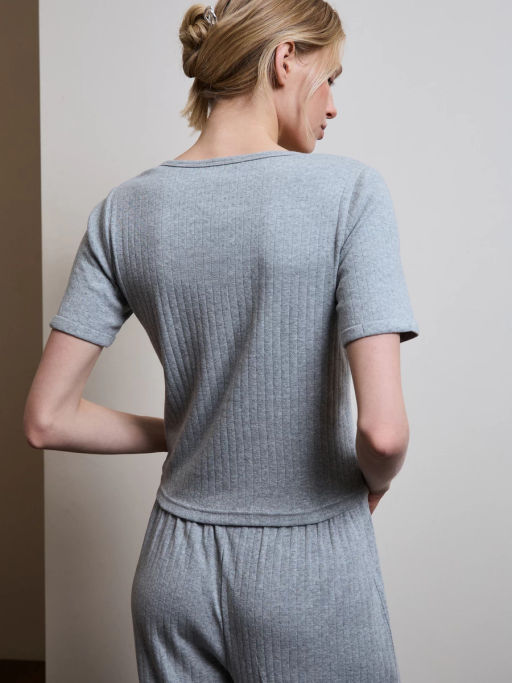 Домашняя блузка из ажурного хлопка ZR2603122807-38 / Zarina