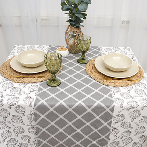 Скатерть 145х220, рогожка, 100 % хлопок, Артишоки ВБ 145х220 - Традиция фото 7