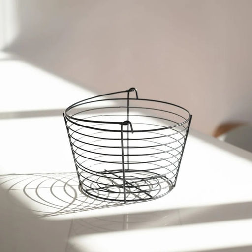 Фруктовница Доляна, 19.5×19.5×13 см, чёрная