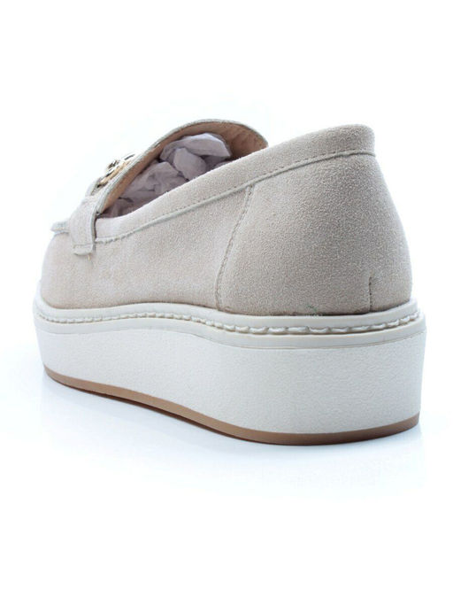 03-5062-5 BEIGE Лоферы женские (натуральная замша) - No name фото 8