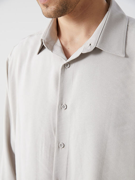 Rahat Kal?p Uzun Kollu Gabardin Erkek G?mlek