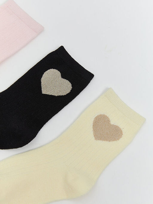 Desenli K?z ?ocuk Soket ?orap 5li