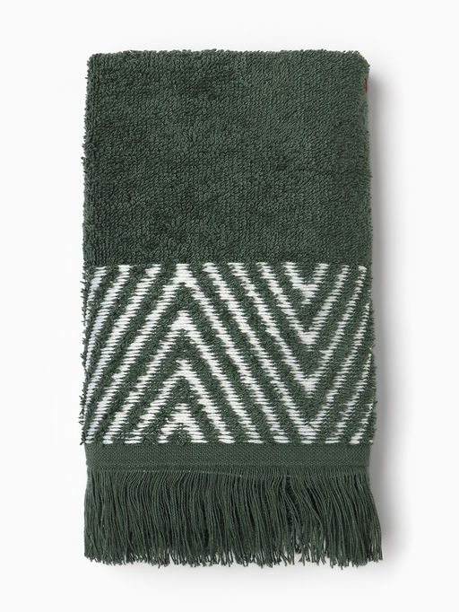 Полотенце махровое LoveLife «Танами» 70×130 см, зелёное, 100% хлопок, 430 г/м²