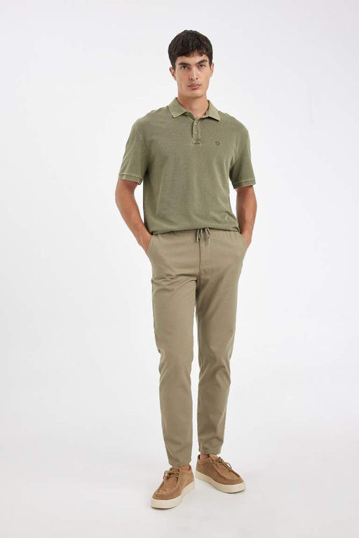 Хлопковые брюки скинни Jogger - Defacto фото 3