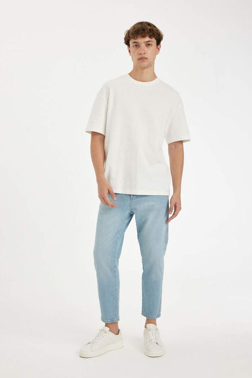 Узкие укороченные джинсовые брюки с нормальной талией и узкими штанинами - Defacto фото 6