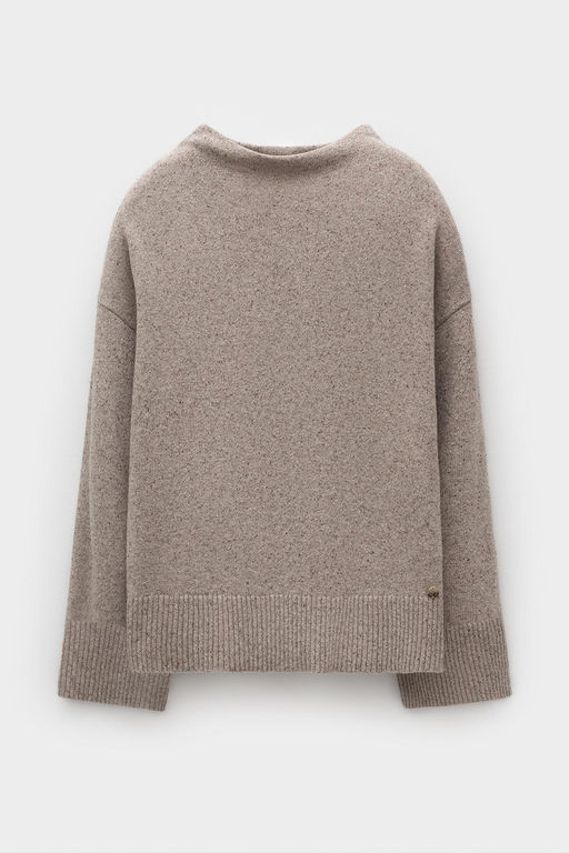 ЕВ 30245/ш/бежевый меланж джемпер жен