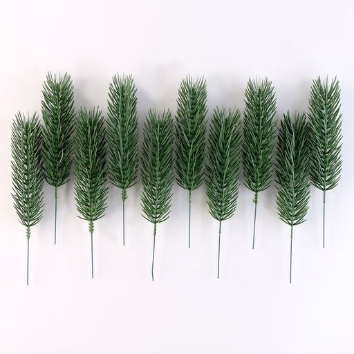 Литая веточка, зелёная, 22 × 4 см, набор 50 шт.