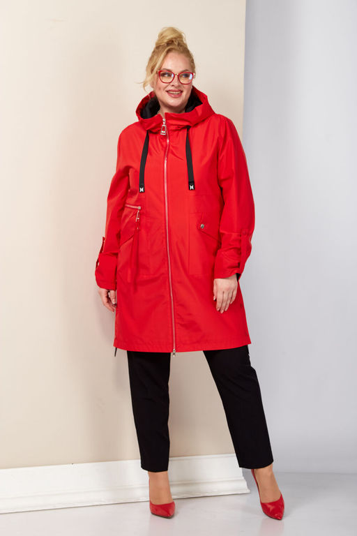 Плащ SHETTI 2188 красный