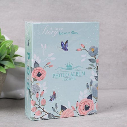 Фотоальбом 100 фото 10х15 Цветы / 9356 /уп 96/ (Голубой) - Галеонтрейд фото 3