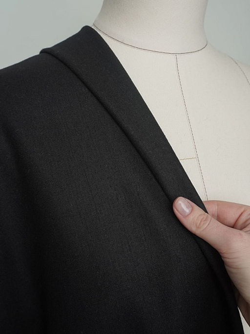 Шерсть костюмная Твид цв.Черный, ш.1.45м, шерсть-50%, п/э-50%, 250гр/м.кв - Купава фото 10