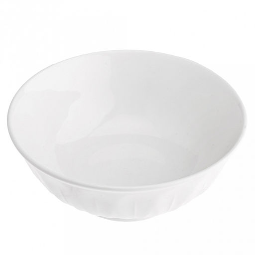 "Роса" Блюдце для варенья (розетка) фарфоровое д10,6см, h4см, 200мл, рельефный борт, белый (Китай)