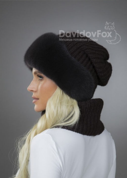 Комплект Ника норка трикотаж аврора манишка