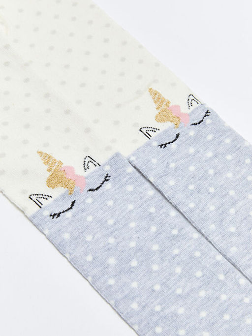 Desenli K?z ?ocuk K?lotlu ?orap - Waikiki фото 2