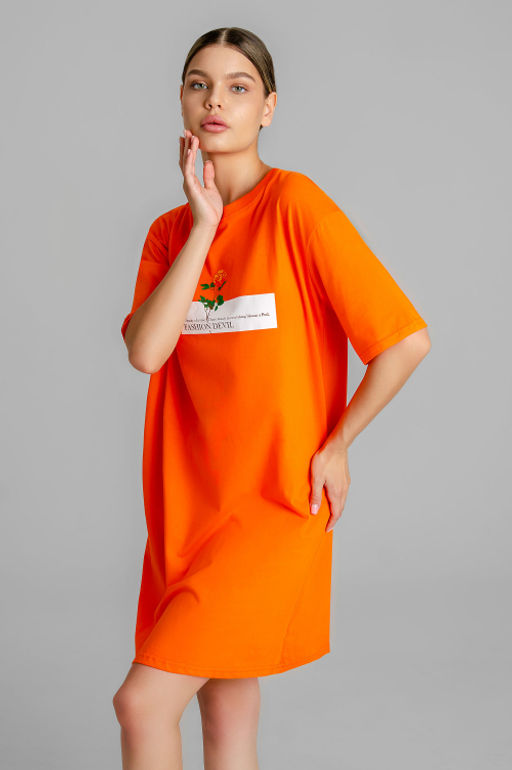 Арт. 4153 Туника женская 44-54 (6 шт) Цвет:оранжевый