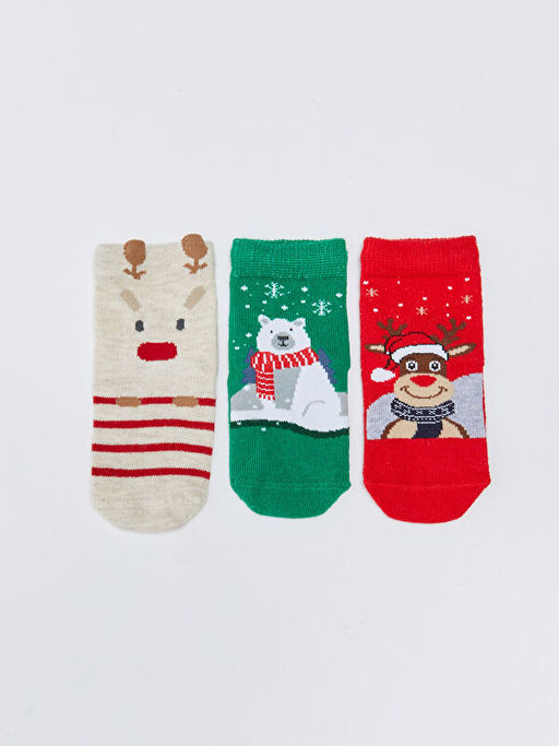 Y?lba?? Temal? Erkek Bebek Soket ?orap 3l? - Waikiki фото 3