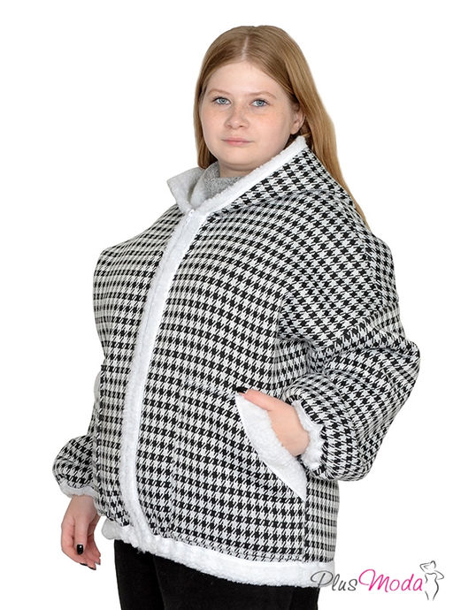 Жакет-куртка Модель №1786 размеры 44-84 - Plusmoda фото 4