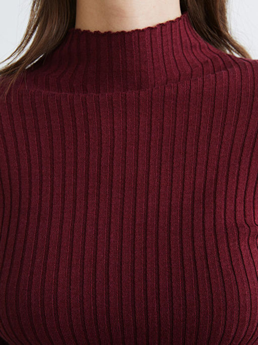 Yar?m Bal?k?? Yaka Kad?n Triko Kazak