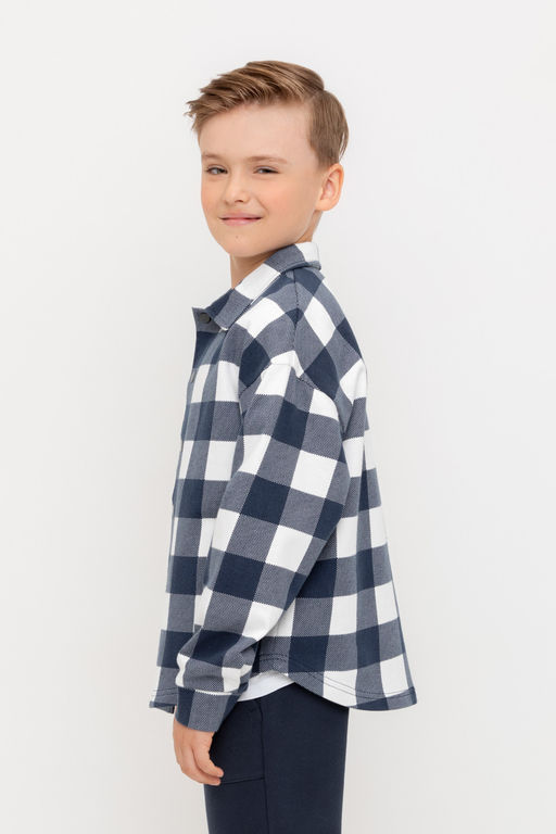 Crockid _ КР 302583/индиго,клетка виши к504 жакет для мал  фото 3