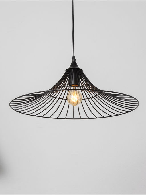 Светильник BayerLux Mila, 1×40 Вт, Е27, чёрный, 50×50×13 см