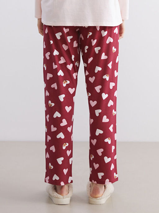 Beli Lastikli Desenli Hamile Pijama Alt?