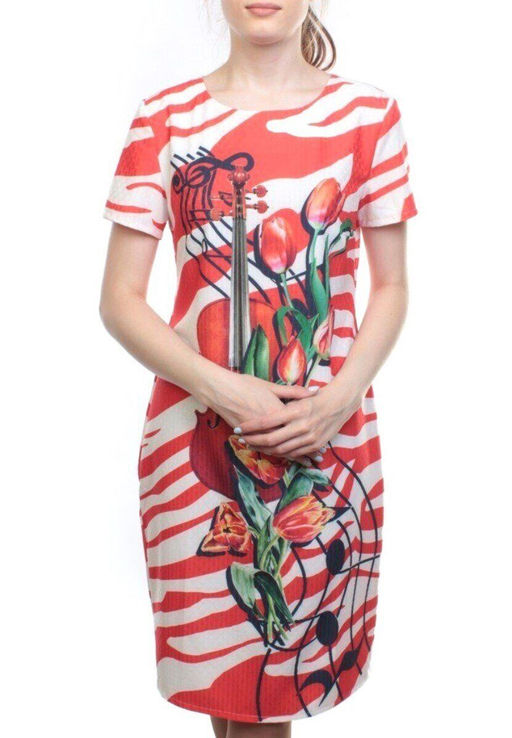 P307 RED Платье женское (100% полиэстер)