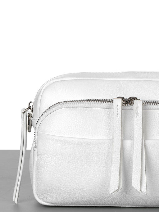 LACCOMA сумка НИ20955-белый натуральная кожа хлопок