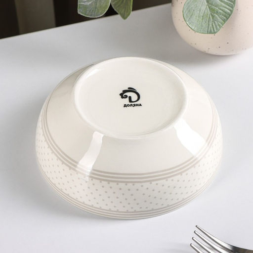 Салатник Доляна «Уютные коты», 600 мл, d=15.5 см, белый
