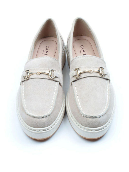 03-5062-5 BEIGE Лоферы женские (натуральная замша) - No name фото 10