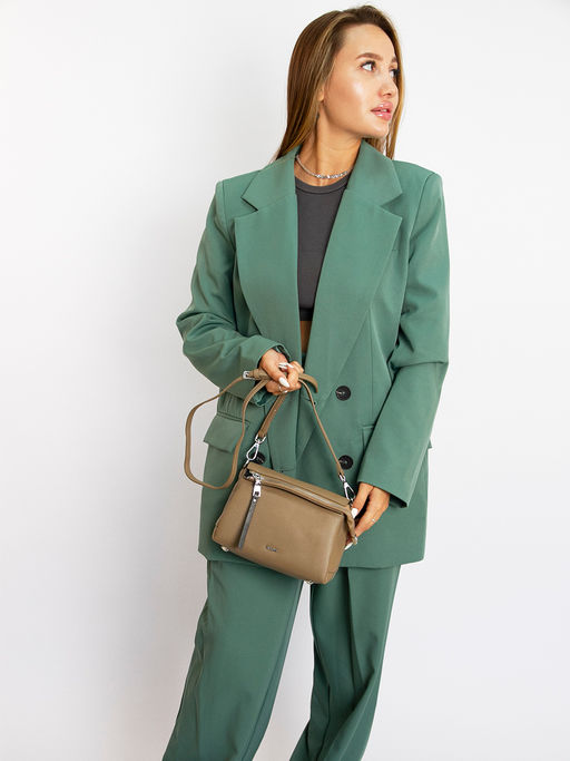 LACCOMA сумка TH9282P-капучино натуральная кожа полиэстр