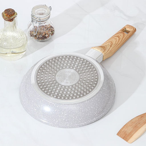 Сковорода Magistro Natural, d=20 см, кованый алюминий, ручка soft-touch, антипригарное покрытие, индукция, серая фото 3