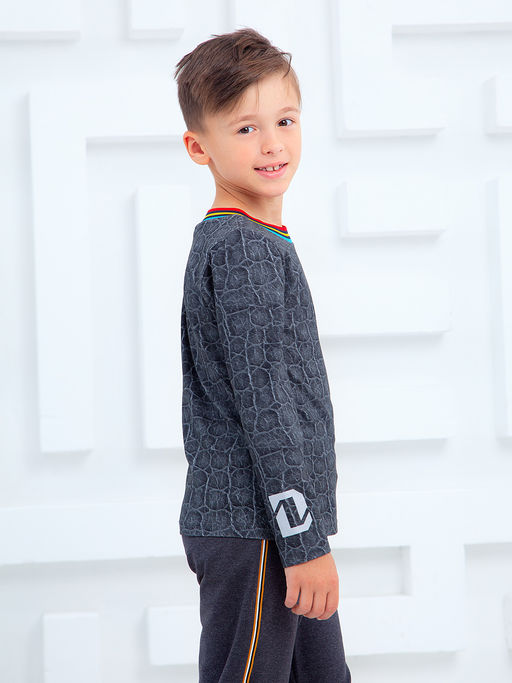 Футболка с длинным рукавом "Рекс",антрацитовый