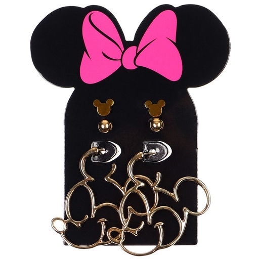 Серьги, набор украшений «Минни Маус», золотой
