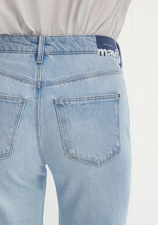 Victoria Premium Blue Ac?k Mavi Jean Pantolon  фото 10
