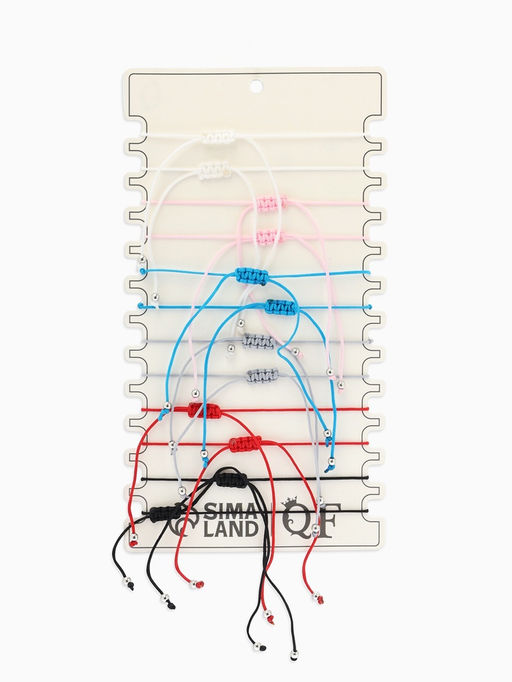 Цена за 12 шт. Браслет под натуральный камень «Крошка» с бусиной №8, d=6 см, МИКС