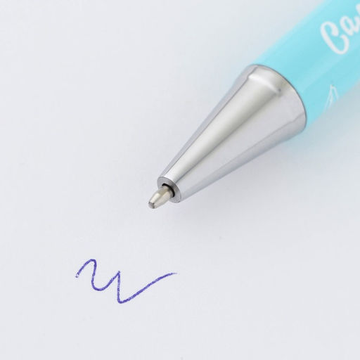 Ручка шариковая, синяя паста, 1.0 мм, на открытке металл, 1 мм Прекрасный день 8 марта