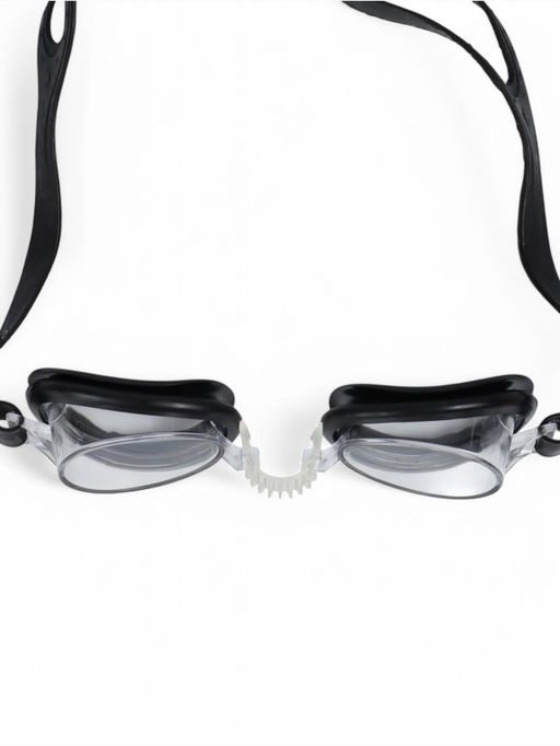 Очки для плавания детские ONLYTOP, беруши, цвет чёрный