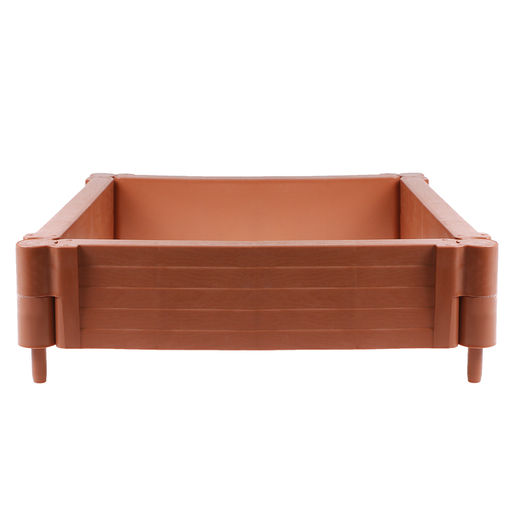 Грядка пластиковая «Плюс», 55×55×13 см, терракотовая