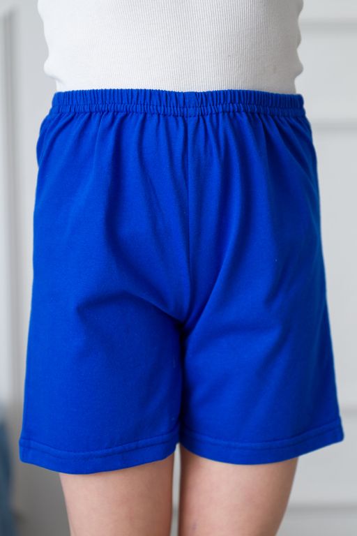 Шорты детские из кулирки ярко-синий - Амадэль фото 3