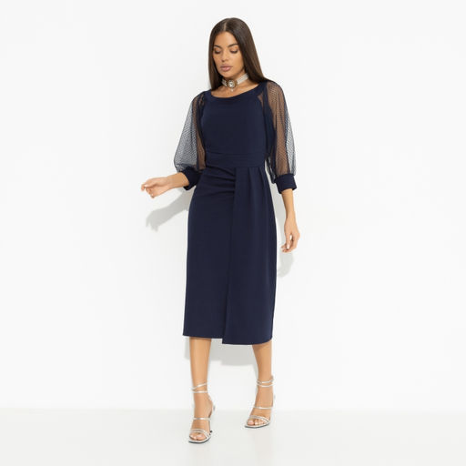 Платье с высоким разрезом на запах Смотрите на меня (new) - Charutti фото 4