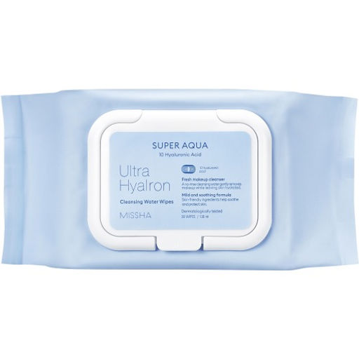 MISSHA Aqua Ultra Hyalron Салфетки для умывания и снятия макияжа 30 шт  фото 2