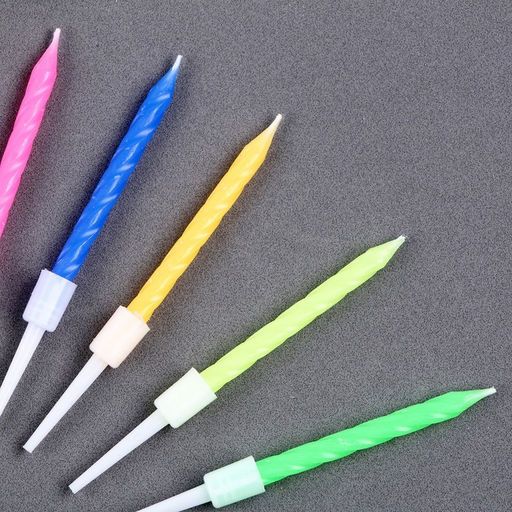 Набор для украшения торта: Топпер С днем рождения 1 шт., 10 свечей - Страна карнавалия фото 2