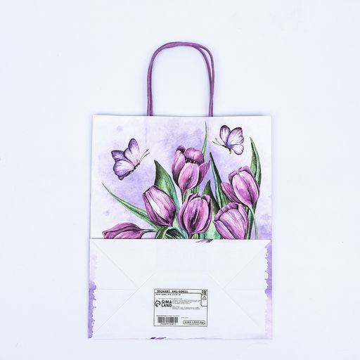 Цена за 2 шт. Пакет крафтовый Хорошего настроения, 25?22?11 см