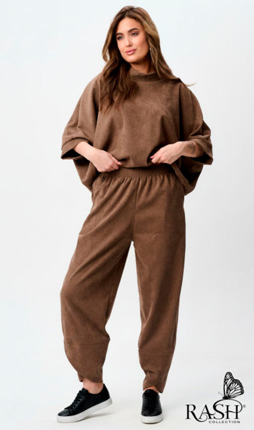 Брюки Boho микровельвет бежевый Цвет:как на фото