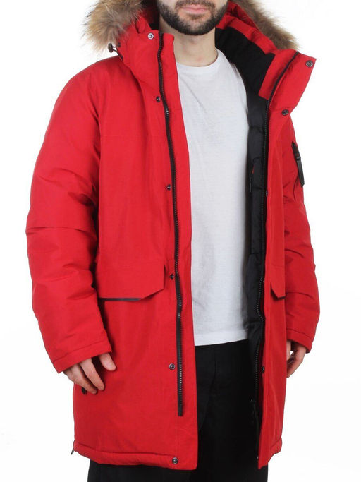 6655 RED Куртка мужская зимняя "Аляска" (200 гр. холлофайбер)