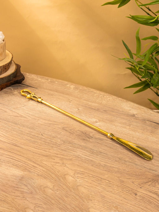 Ложка для обуви «Морская», 51 см, латунь