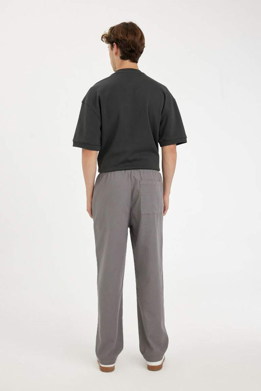 Широкие прямые брюки из габардина - Defacto фото 6