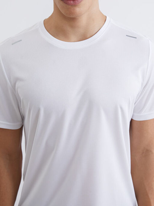 Bisiklet Yaka Erkek Spor Ti??rt